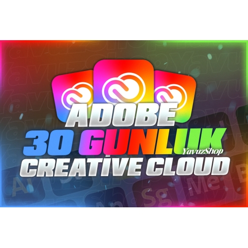  ⭐ 1 AYLIK  Adobe Creative Cloud KİŞİSEL